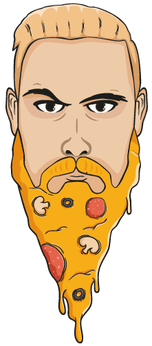 Maskot Rud's Pizza